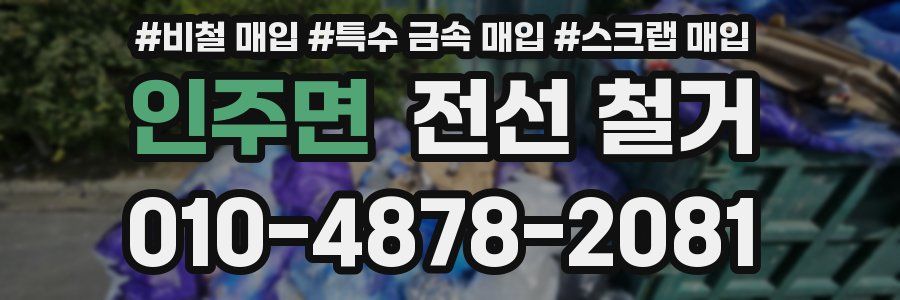 인주면 전선 철거