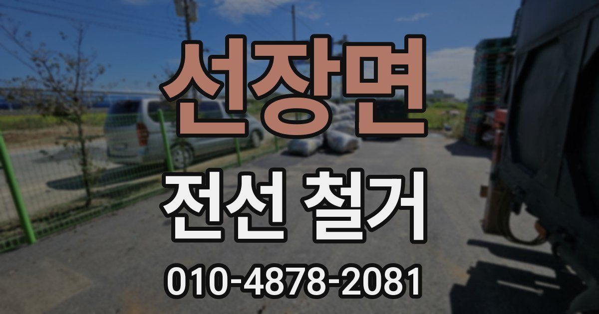 선장면 전선 철거