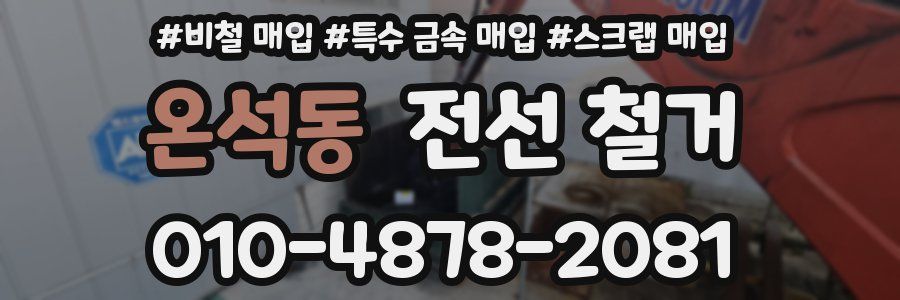 온석동 전선 철거