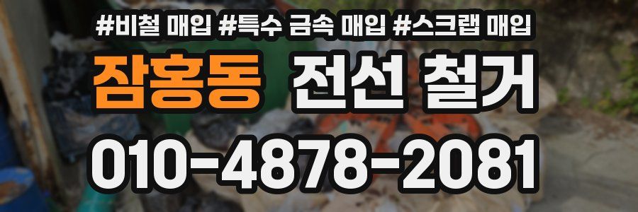 잠홍동 전선 철거