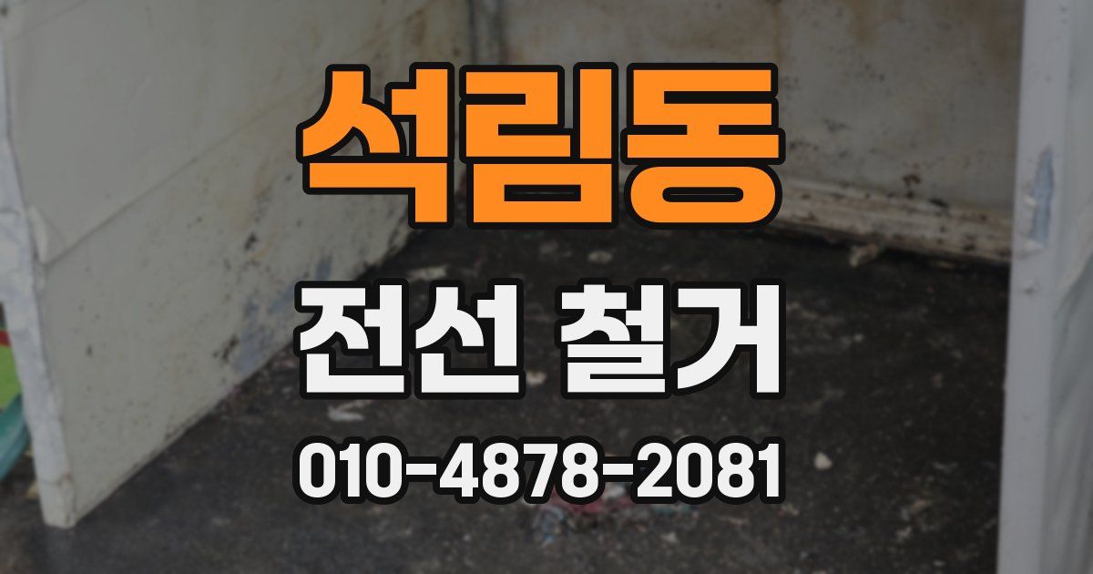 석림동 전선 철거