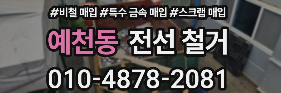 예천동 전선 철거