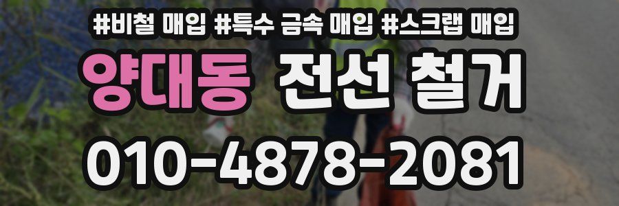 양대동 전선 철거