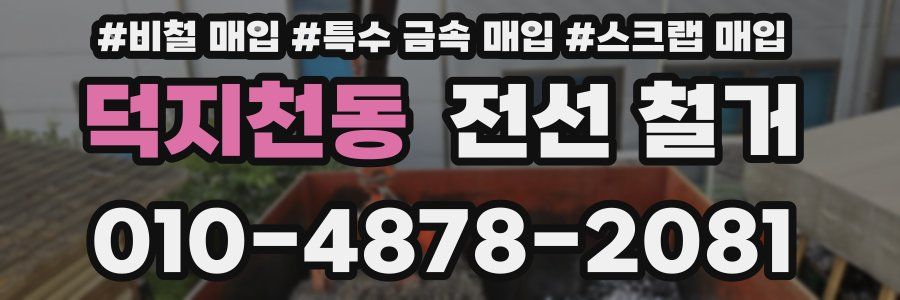 덕지천동 전선 철거