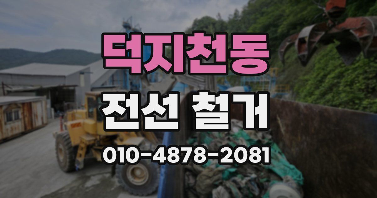 덕지천동 전선 철거