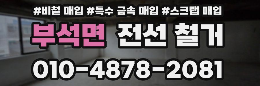 부석면 전선 철거