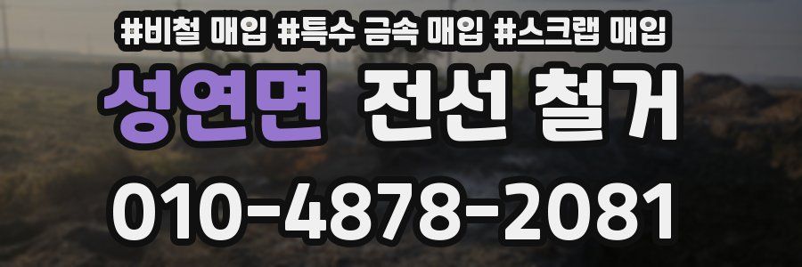 성연면 전선 철거