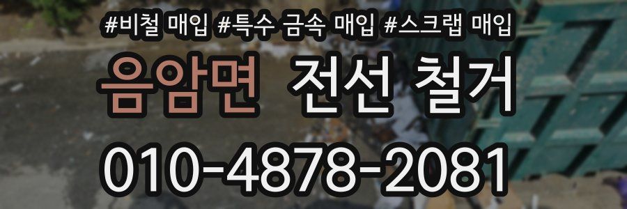 음암면 전선 철거