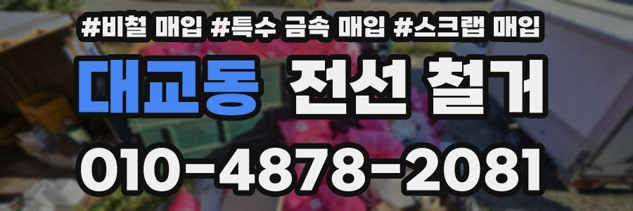 대교동 전선 철거