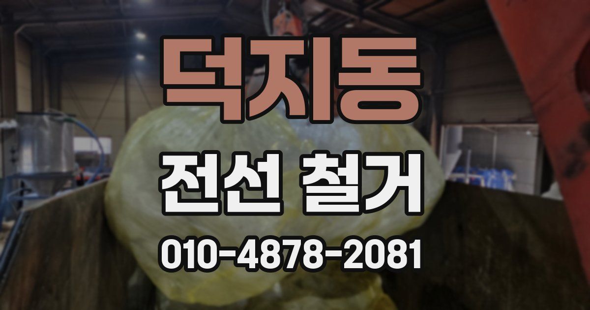덕지동 전선 철거