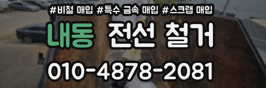 내동 전선 철거