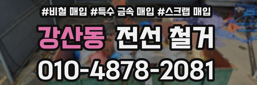 강산동 전선 철거