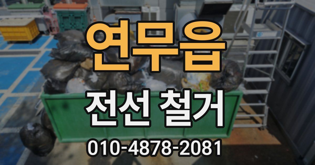 연무읍 전선 철거