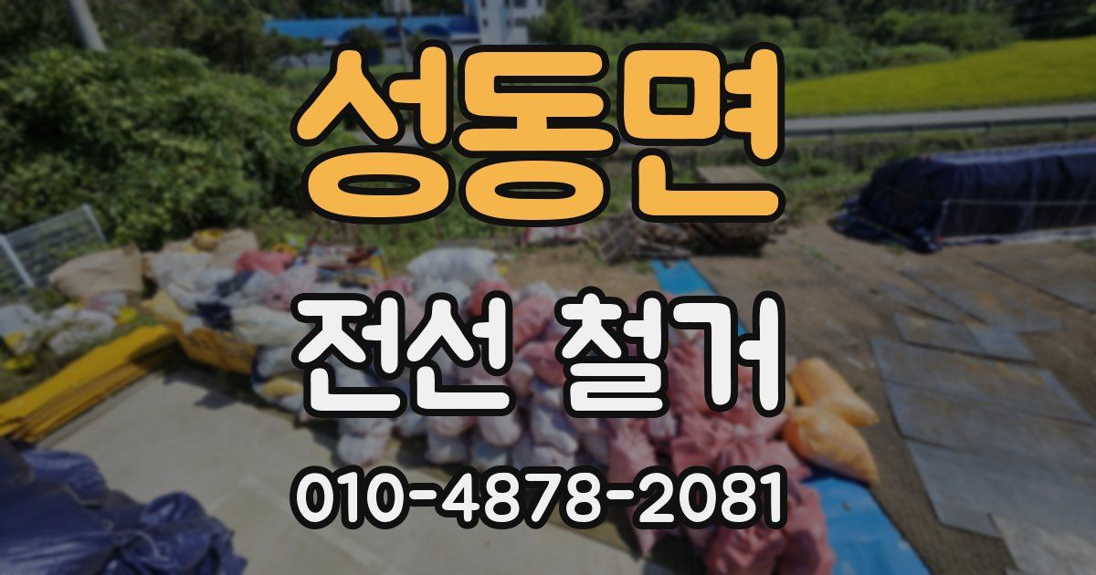 성동면 전선 철거