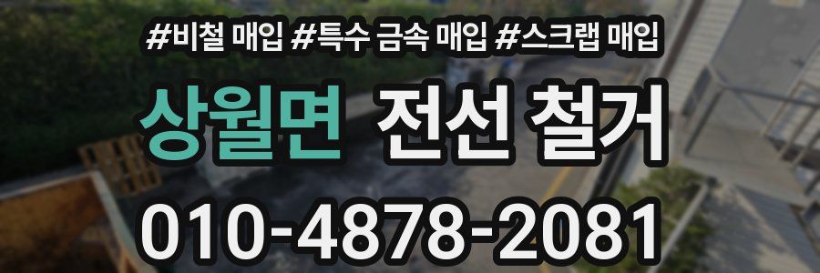 상월면 전선 철거