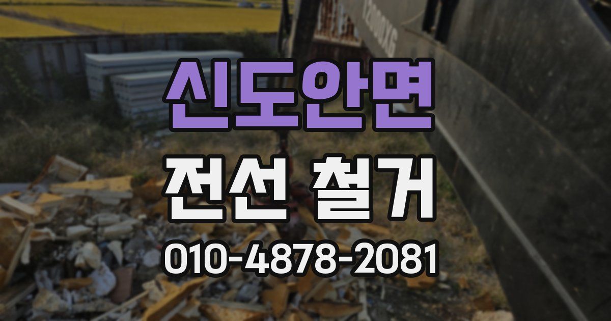 신도안면 전선 철거
