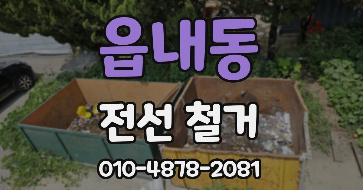 읍내동 전선 철거