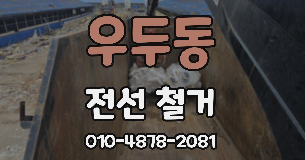 우두동 전선 철거