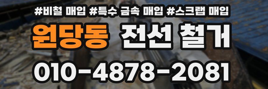 원당동 전선 철거