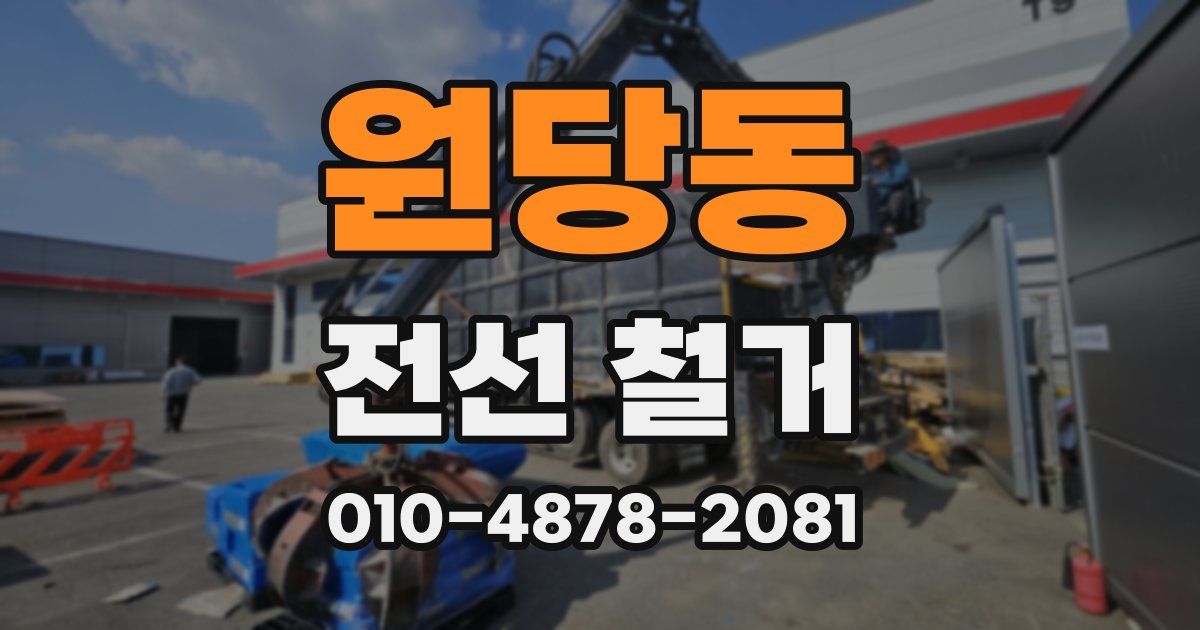 원당동 전선 철거