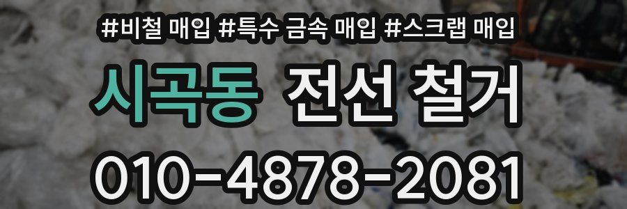 시곡동 전선 철거