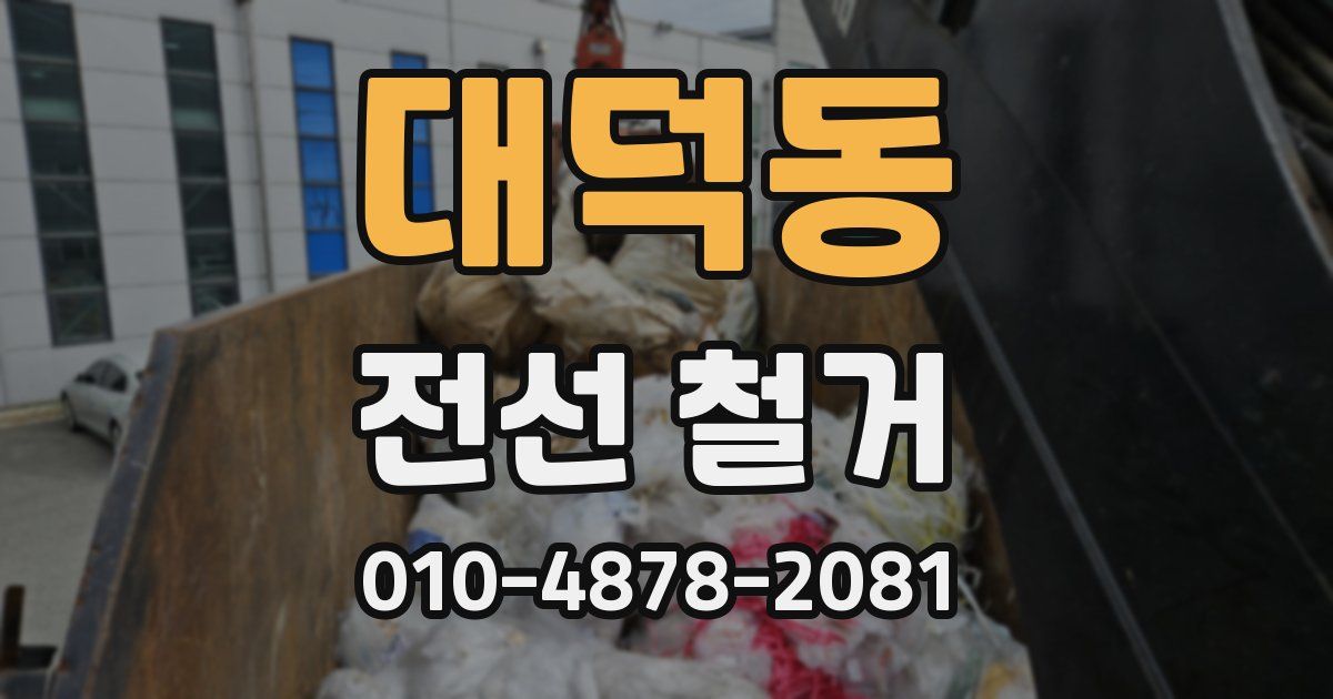 대덕동 전선 철거