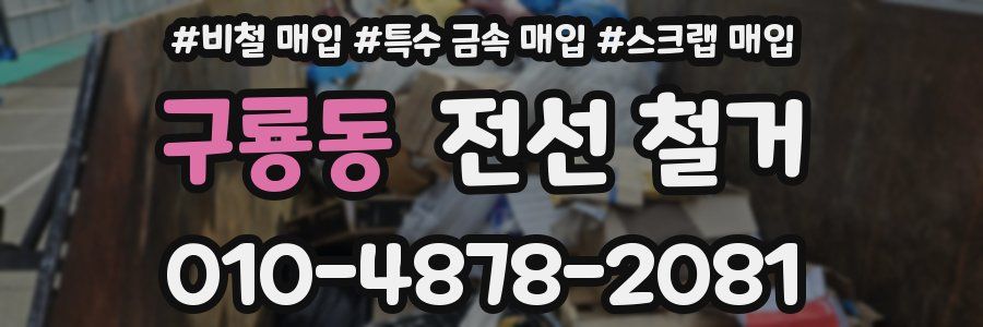 구룡동 전선 철거