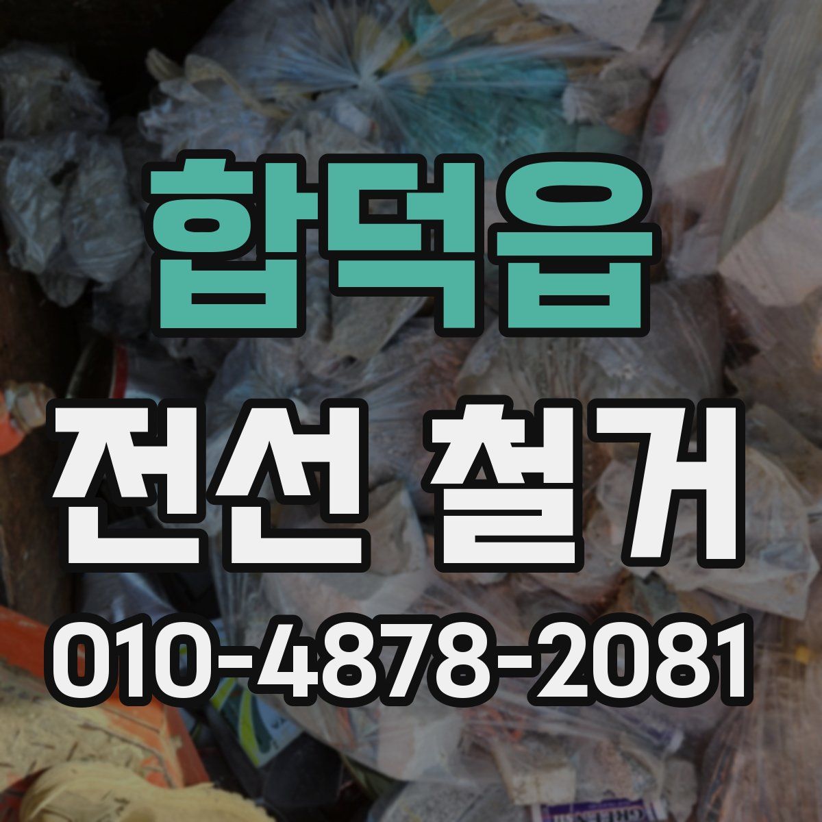 합덕읍 전선 철거