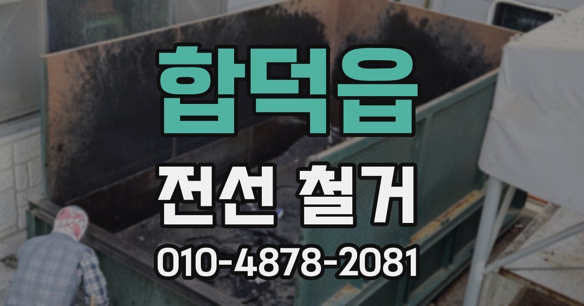 합덕읍 전선 철거