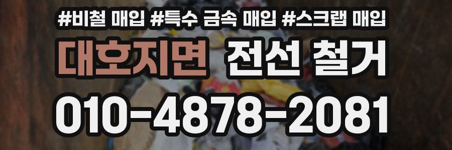 대호지면 전선 철거