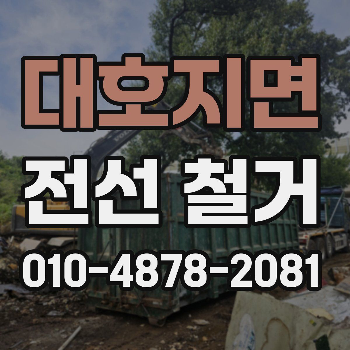 대호지면 전선 철거