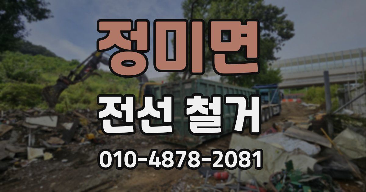 정미면 전선 철거