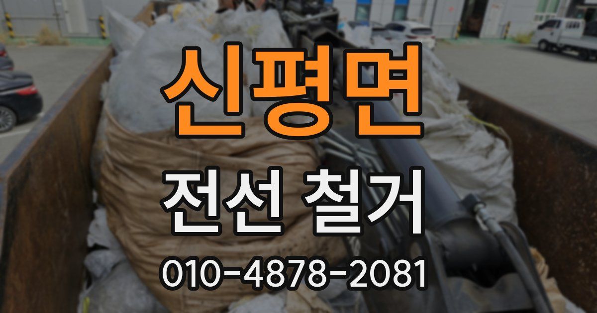 신평면 전선 철거