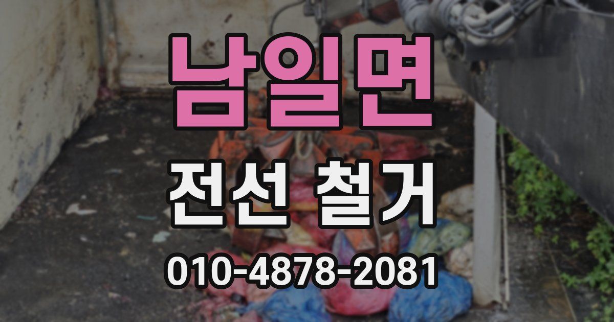 남일면 전선 철거