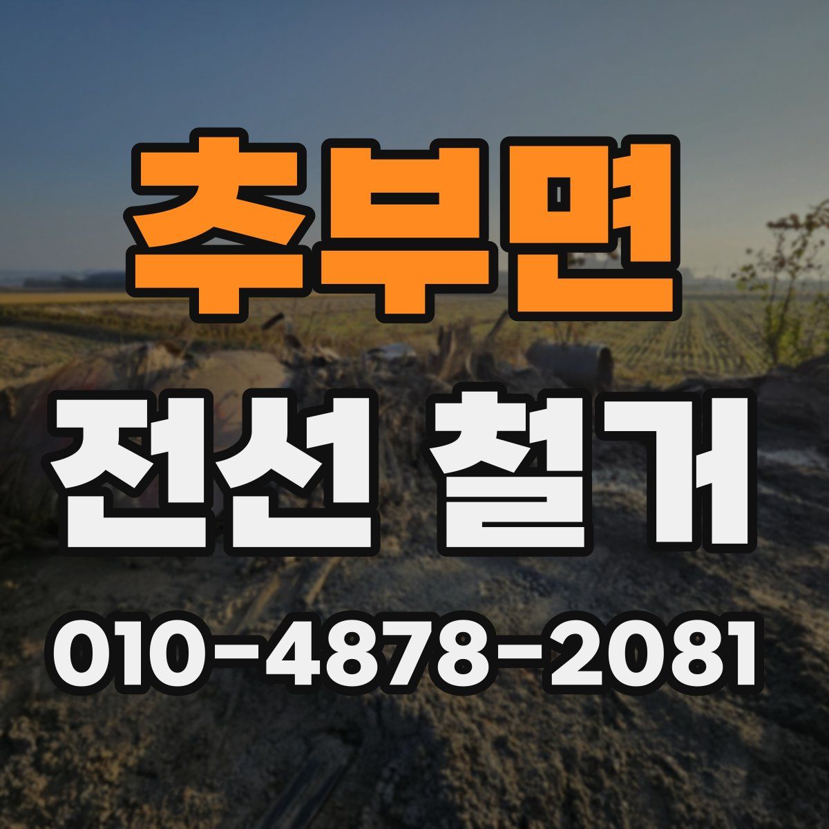 추부면 전선 철거