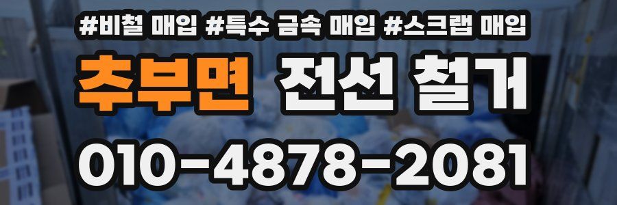 추부면 전선 철거
