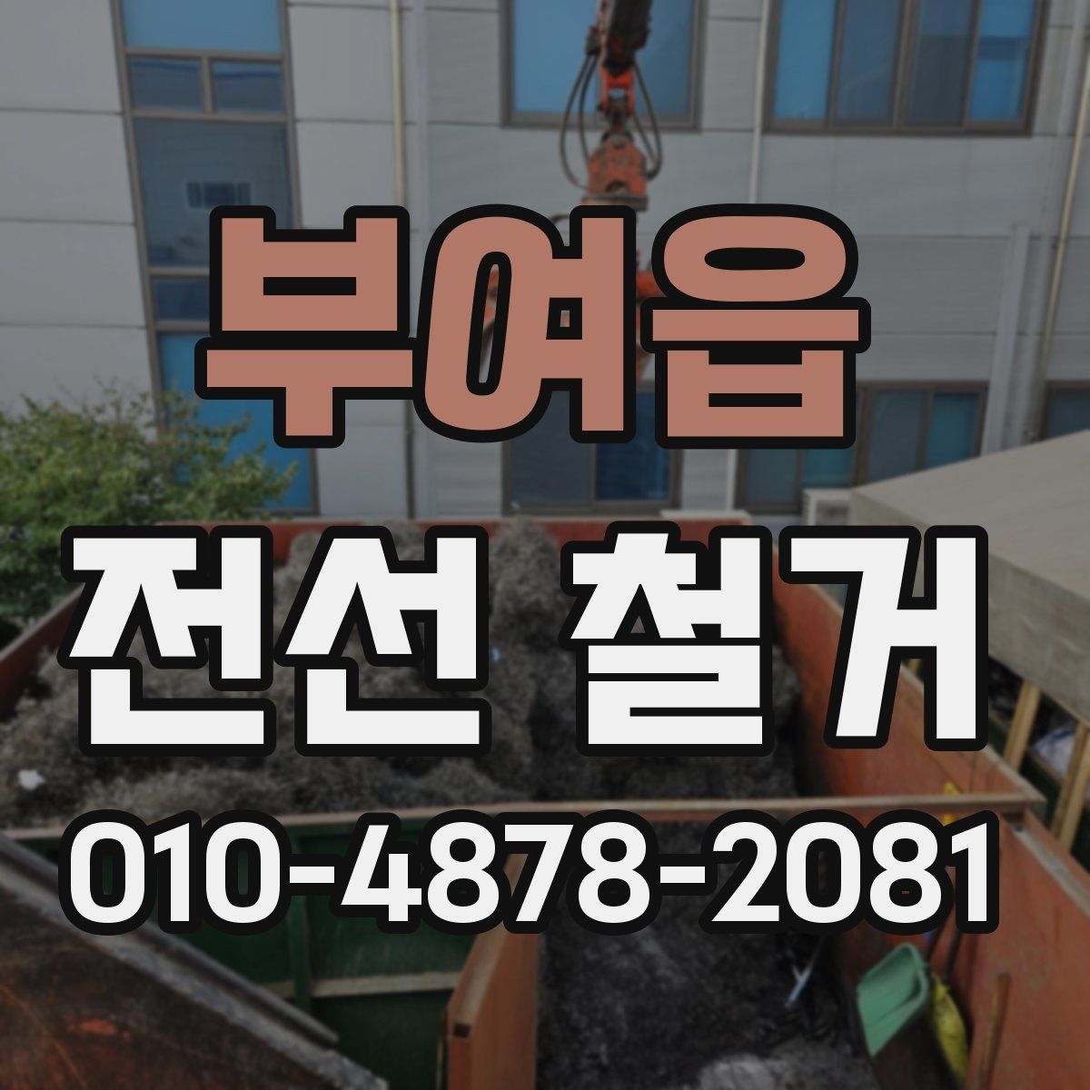 부여읍 전선 철거