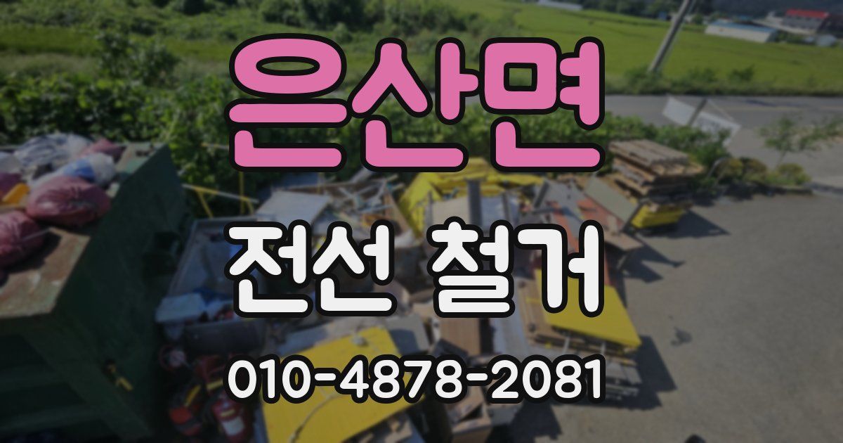 은산면 전선 철거