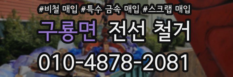 구룡면 전선 철거