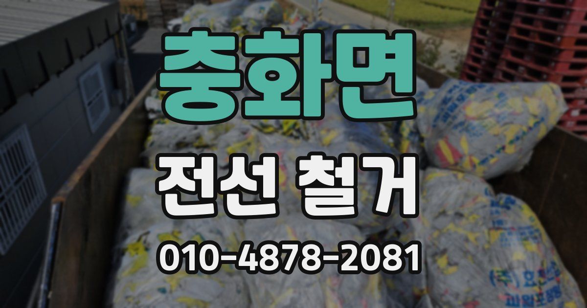 충화면 전선 철거