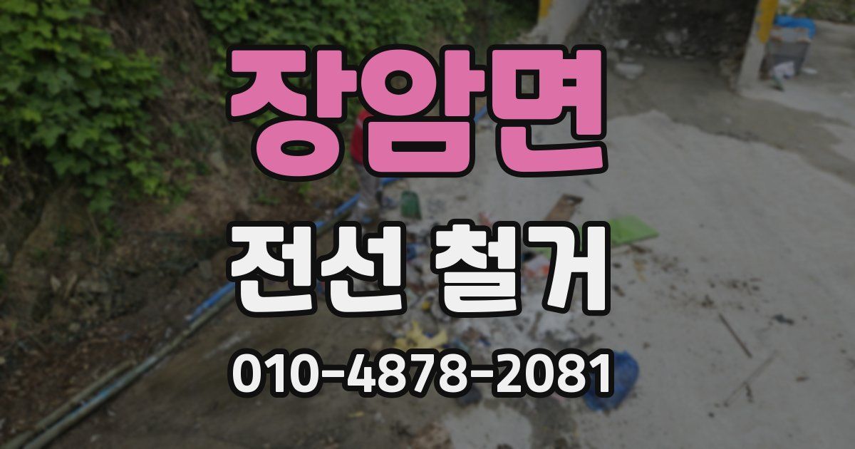 장암면 전선 철거