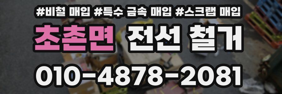 초촌면 전선 철거