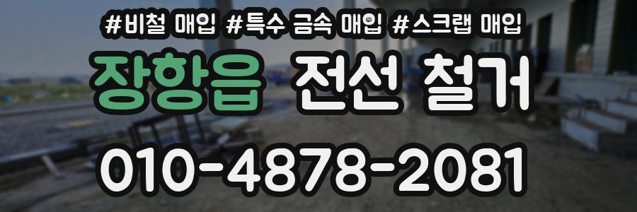 장항읍 전선 철거