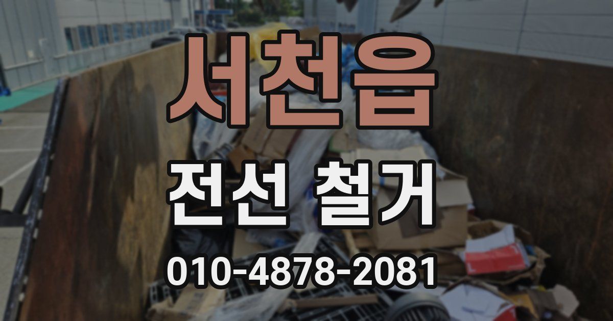 서천읍 전선 철거