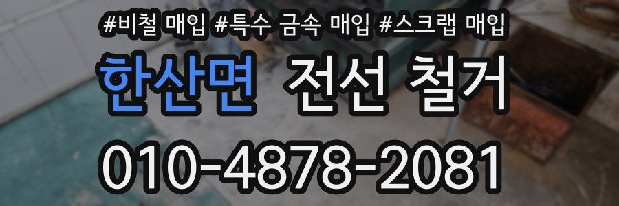 한산면 전선 철거