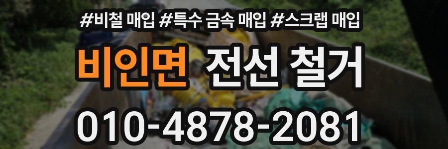 비인면 전선 철거