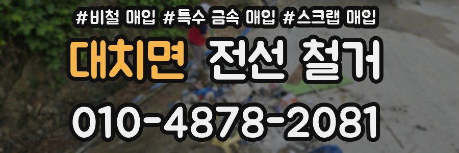 대치면 전선 철거