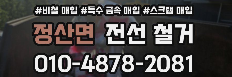 정산면 전선 철거