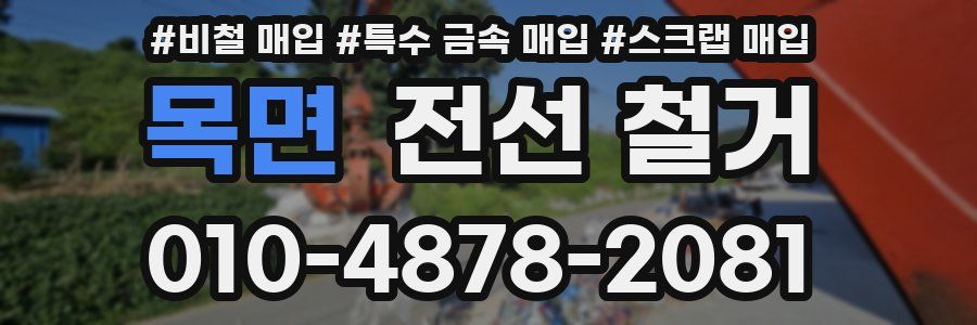 목면 전선 철거