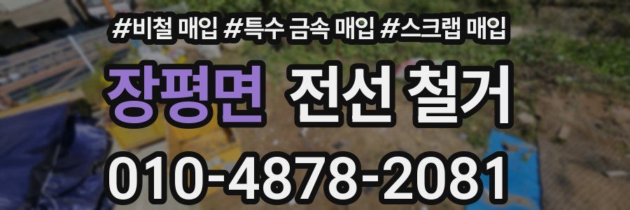 장평면 전선 철거